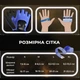 Перчатки для спорта фитнеса без пальцев для турника тренажерного зала силовых тренировок с открытыми пальцами защитные от мозолей нескользящие дышащие полиэстер брелок-талисман в комплекте Univerza Черные 66_7_S_1B - изображение 2