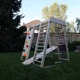 Детский деревянный уличный игровой спорткомплекс Акварелька- outdoor 2, шведская стенка, гладиаторская сетка, рукоход, горка, кольца, счета, скалодром, веревочная лестница, качеля - изображение 10