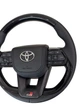 Руль для Toyota Land Cruiser 200, Prado 150. GR. Без подогрева. Рояльный лак. В стиле LC300. Логотип – хром - изображение 2