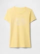 Футболка бавовняна жіноча GAP 173085754 2XL Жовта (1159845540) - зображення 5