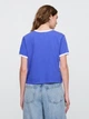 Футболка хлопковая женская GAP 754660395 2XL Синяя (1159845543) - изображение 2