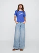 Футболка хлопковая женская GAP 754660395 XS Синяя ( 1159844875) - изображение 3