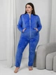 Пижама (толстовка + штаны) женская большого размера N.EL 1541-42 4XL Джинс (2000000090160) - изображение 1