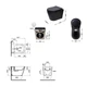 Комплект Qtap Scorpio Matt Black 2 в 1: Унитаз подвесной Ultra Quiet QT14332380AMB + биде подвесное - изображение 2