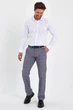 Брюки лен Trend Collection 27571 серый+клетка 32 - изображение 7