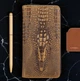 Мужской клатч натуральная кожа 195х105 мм черный крокодил (515900) - изображение 5