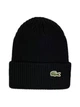 Шапка мужская черного цвета Lacoste крокодил HAT-LAC-003-BLK - изображение 1