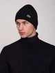 Шапка мужская черного цвета Lacoste крокодил HAT-LAC-001-BLK - изображение 5