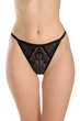 Трусики жіночі труси стрінги, T-стрінги ORO STR-519 nero L/XL - изображение 1