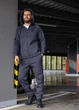 Мужской спортивный костюм на молнии MonsterBrand утепленный M (48) графит - изображение 5