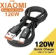 Кабель быстрой зарядки для Xiaomi 120W 90W 67W 33W Mi Turbo Charge USB Type-C 6A 1м в оплетке, Черный - изображение 1