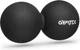 Массажный мяч Gymtek 63 мм двойной черный DuoBall дуоболл для спины шеи - изображение 12