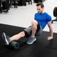 Массажный ролик Gymtek для йоги и фитнеса EPP 30*15см черно-зеленый - изображение 4
