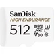 Карта пам'яті SanDisk microSDXC High Endurance 512GB UHS-I U3 V30 + SD Adapter (SDSQQNR-512G-GN6IA) [136567] - зображення 3