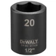 Головка торцева ударна "IMPACT" DeWALT, коротка, 1/2" х 20 мм, шестигранна (DT7538) - зображення 1