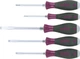 Отвертки Wiha MicroFinish набор 5пр (SL 5,5x100, 6,5x125, 8,0x150, PH1x80, PH2x100),CrV (W29138) - изображение 1