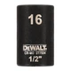 Головка торцева ударна "IMPACT" DeWALT, коротка, 1/2" х 16 мм, шестигранна (DT7534) - зображення 1