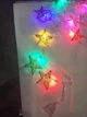 Гирлянда LED Звезды 3D, 10 шт, 2 м, мультицвет, металлические, 220V - изображение 3