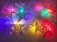 Гирлянда LED Звезды 3D, 10 шт, 2 м, мультицвет, металлические, 220V - изображение 5