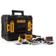 Багатофункціональний інструмент мережевий DeWALT, 300 Bт, 0 - 22000 кол/хв, вага 1.5 кг, насадки 8 шт, шліфпапір 25 шт, валіза - изображение 1