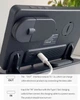 Беспроводная зарядка Samsung Galaxy Watch Buds Зеркальная 4 в 1 Бездротова Black Mirror Часы - изображение 5