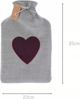 Чохол для грілки Home & Styling Collection з трикотажу 35 см Сірий (5902973444575) - зображення 2
