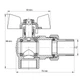 Кран з американкою 1/2" (Koer KR.228) кутовий (KR0016) - изображение 2