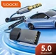 Автомобильный адаптер Toocki AUX музыкальный аудиоприемник Bluetooth 5.0 с портом USB и разъемом 3.5 мм, черный (91532220) - изображение 1