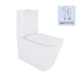 Унитаз-компакт Qtap Crow безободковый с сиденьем Soft-close QT05222170W - изображение 1
