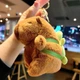 Мягкая игрушка Капибара 12 см с рюкзачком-черепашкой (жёлтый) - изображение 3