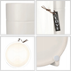 Osłonka ceramiczna na doniczkę Kadax Biała 13 cm (5903699419885) - obraz 2