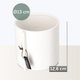 Osłonka ceramiczna na doniczkę Kadax Biała 13 cm (5903699419885) - obraz 4