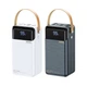 УМБ Павербанк Remax RPP-565 60000 mAh 22.5W Lesu II Series внешний аккумулятор с быстрой зарядкой и 2 встроенными кабелями Type-C/Lightning Белый - изображение 3