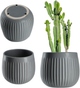 Osłonka ceramiczna na doniczkę Kadax Vario Szara 14 cm (5903699478202) - obraz 1