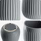 Osłonka ceramiczna na doniczkę Kadax Vario Szara 14 cm (5903699478202) - obraz 4