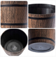 Zestaw donic ogrodowych Kadax Ciemno-brązowy 30+40 cm 2 szt (5903699474105) - obraz 1