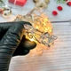 Гірлянда-прищіпки LED 3 м, 20 лампочок, тепле біле світло, батарейки + USB - зображення 2
