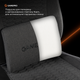 Геймерское игровое кресло с регулированной глубиной сидения GamePro GC760DG Dark Grey Fabric - изображение 14