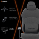 Геймерское игровое кресло с регулированной глубиной сидения GamePro GC760DG Dark Grey Fabric - изображение 19