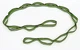 Стрічка для розтяжки Record Sport Stretch Strap F040 12 петель чорний-зелений - зображення 1