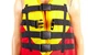 Жилет страховочный спасательный Zelart 3548 110+ кг Красно-желтый - изображение 2