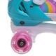 Роликові ковзани розсувні Zelart Bamwei Roller 211 розмір 35-38 White-Pink-Mint - зображення 5