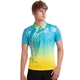 Футболка поло спортивная мужская Zelart Fit 7321 размер XL (48-50) Blue-Yellow - изображение 2