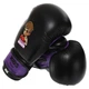 Перчатки для бокса и единоборств на липучке Core Kids Team 8543 Black-Purple 4 унции - изображение 5