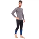 Штаны мужские компрессионные тайтсы мужские Zelart 1205 размер 2XL (50-52) Black-Blue - изображение 6