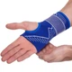 Напульсник эластичный для фиксации запястья Sibote 7023 размер L-XL Blue - изображение 3