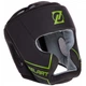 Шлем боксерский кожаный с полной защитой Zelart 3151 размер XL Black-Green - изображение 1