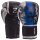 Перчатки для бокса и единоборств на липучке ZELART Champ BO-1315 Black-Blue-Silver 14 унций - изображение 1