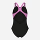 Детский сплошной купальник для девочки Arena Tales Swimsuit V Back 009085-590 128 см Черный с розовым (3468337622420) - изображение 7