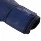 Перчатки для бокса кожаные на липучке Zelart 3074 Blue 12 унций - изображение 4